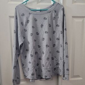 No Boundaries Skull Print Top